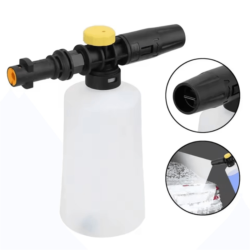 750ML Snow Foam Lance Foam Generator With Adjustable Nozzle For High Pressure Car Washers 0