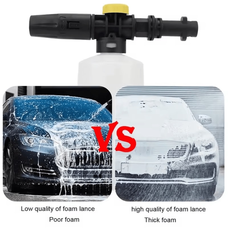 750ML Snow Foam Lance Foam Generator With Adjustable Nozzle For High Pressure Car Washers 4