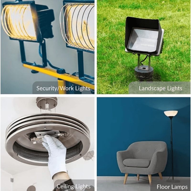 80W R7s Halogen Linear Light Bulb With 360 Degree Beam Angle 3