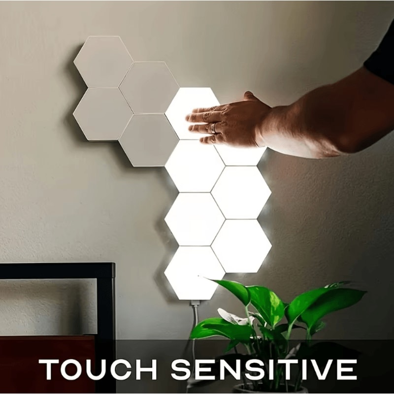 Touch Sensitive RGB DIY Geometric Night Light Module For Living Rooms And Bedrooms 1