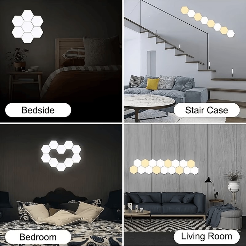 Touch Sensitive RGB DIY Geometric Night Light Module For Living Rooms And Bedrooms 3
