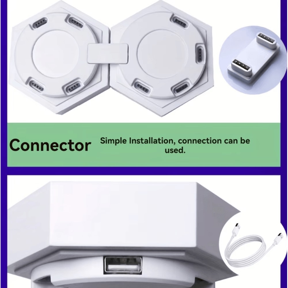 Touch Sensitive RGB DIY Geometric Night Light Module For Living Rooms And Bedrooms 5