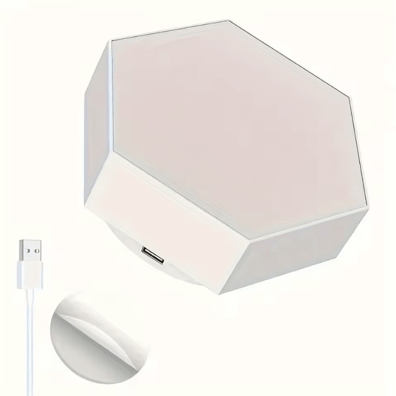 Touch Sensitive RGB DIY Geometric Night Light Module For Living Rooms And Bedrooms 6