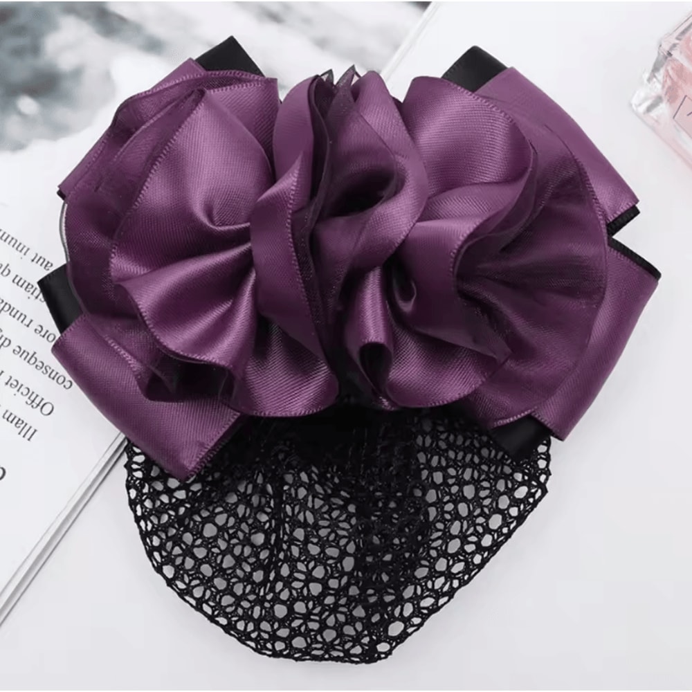 2Pack Ladies Crochet Mesh Bun Cover Hair Nets For Dance And Daily Style 0