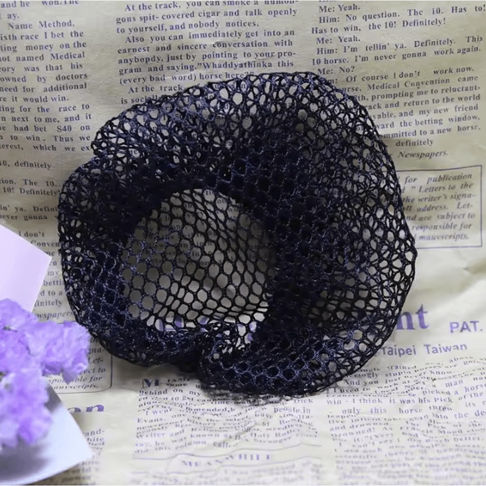 2Pack Ladies Crochet Mesh Bun Cover Hair Nets For Dance And Daily Style 1