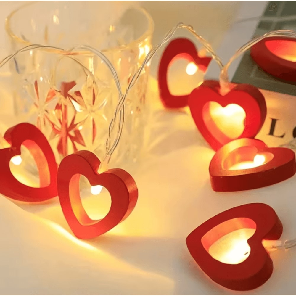 10Pcs Love LED String Lights For Wedding Valentines Day Christmas Party Decor 1