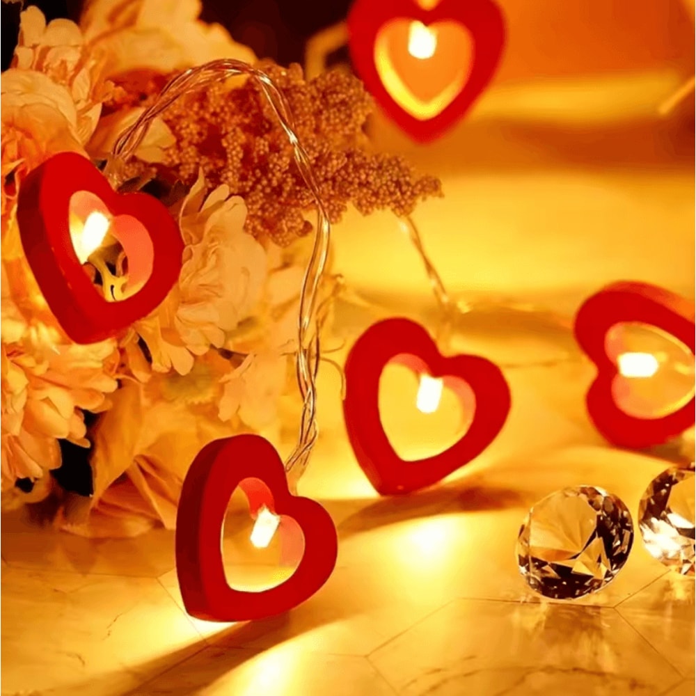 10Pcs Love LED String Lights For Wedding Valentines Day Christmas Party Decor 3