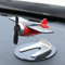 Solar Airplane Car Decoration Creative Solar Powered Ornament For Car Interior And Desk 0
