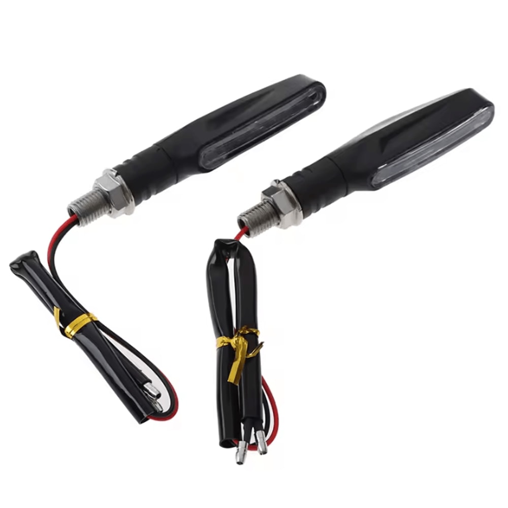 Universal LED Motorcycle Turn Signal Lights 12V Waterproof Amber Blinker Set 4