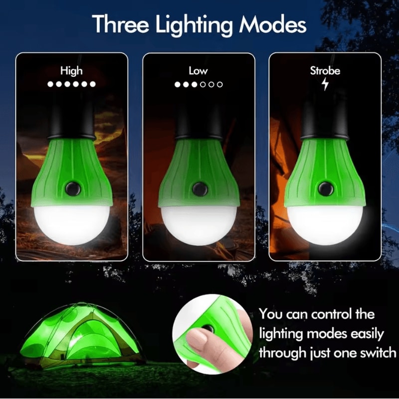 Portable 3LED Outdoor Hanging Light For Camping Emergency And Night Lighting 1