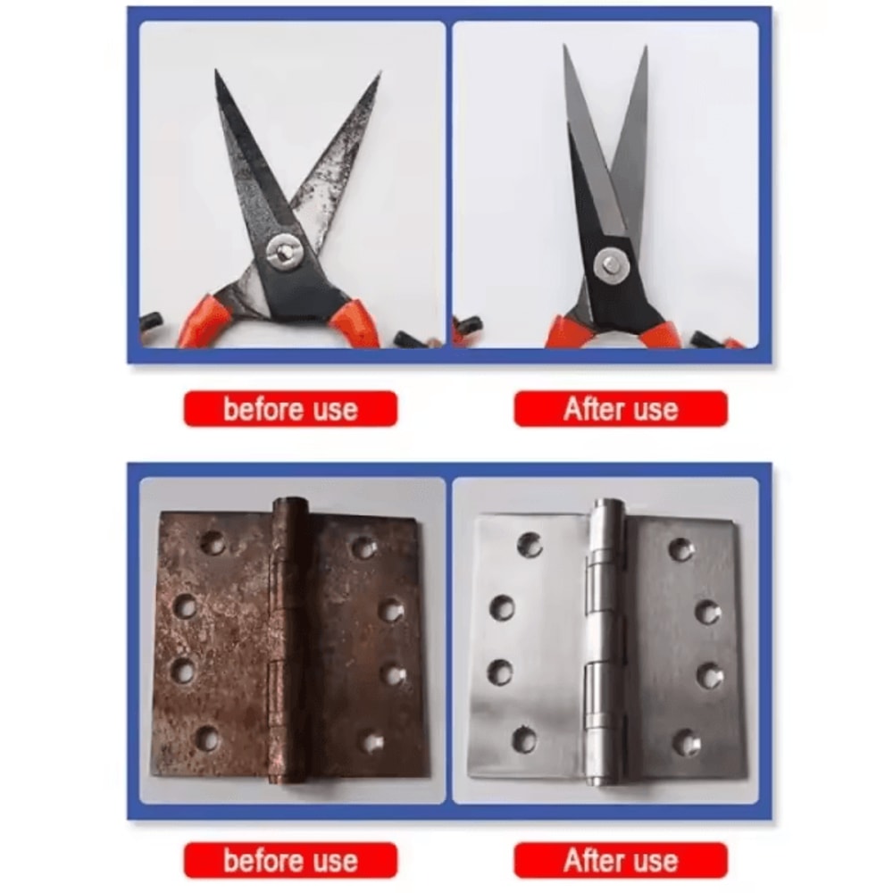 30ML Car Rust Remover Spray Iron Powder Rust Remover For Metal And Chrome Surfaces 2