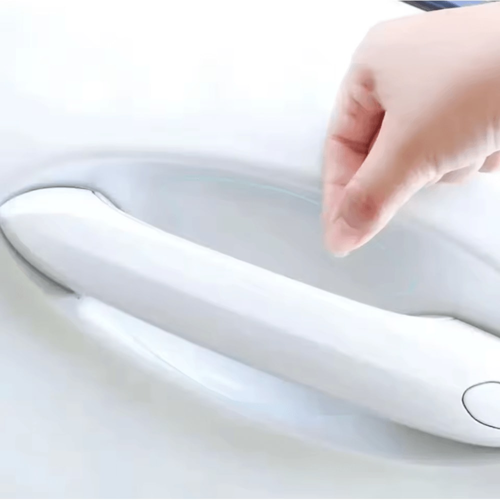 8Pcs Clear TPU Car Door Bowl Protection Film Stickers For AntiScratch Protection 3