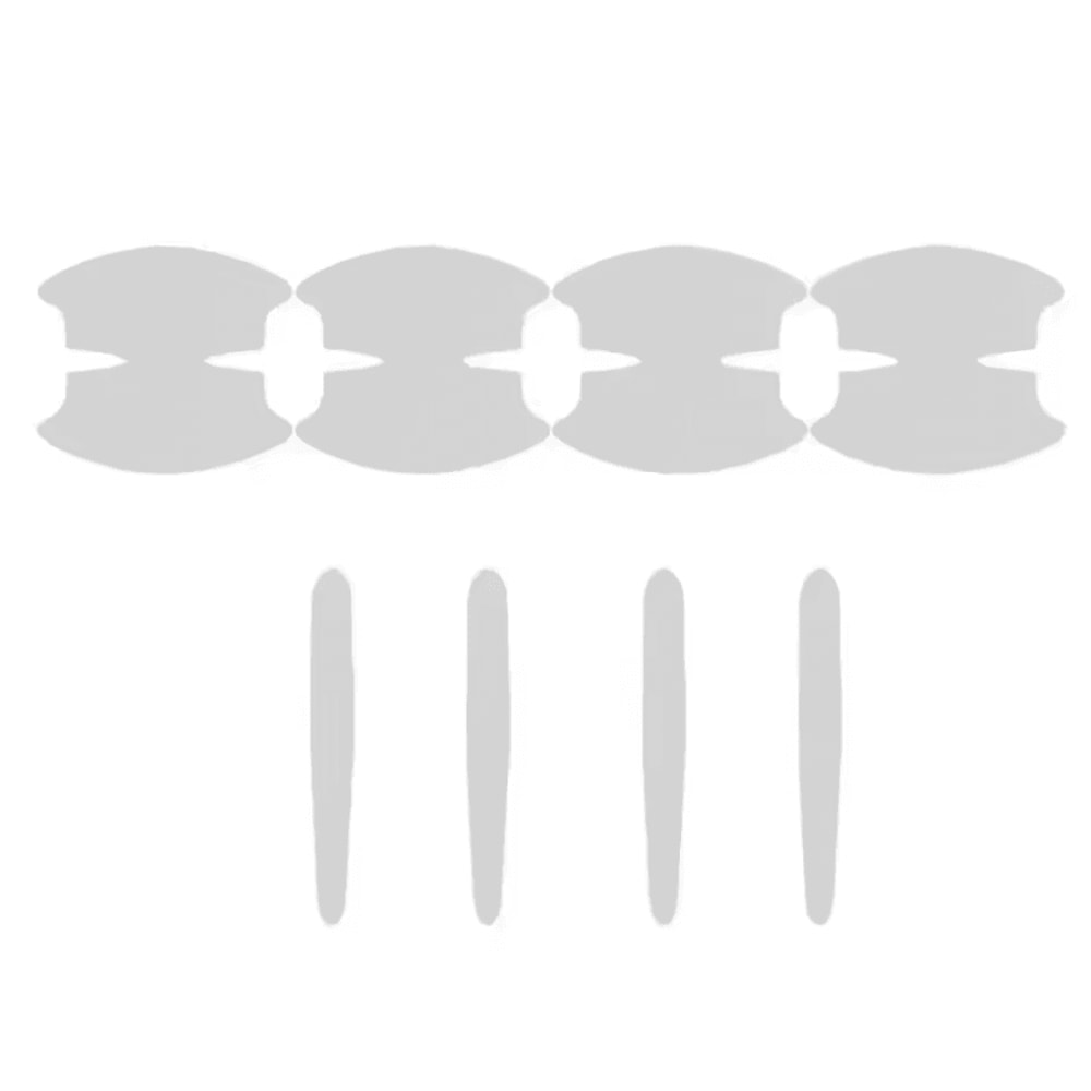 8Pcs Clear TPU Car Door Bowl Protection Film Stickers For AntiScratch Protection 4