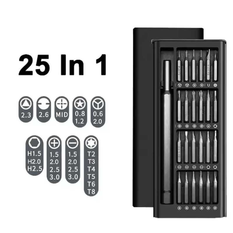 Magnetic Precision Screwdriver Set With Tri Wing And Torx Bits For Electronics Repair 4