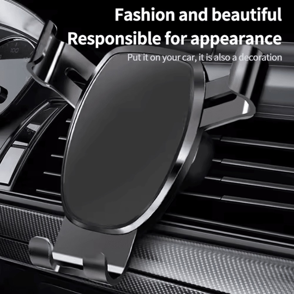 Gravity Sensor Car Air Outlet Phone Holder Solid Metal Universal Mobile Mount 0