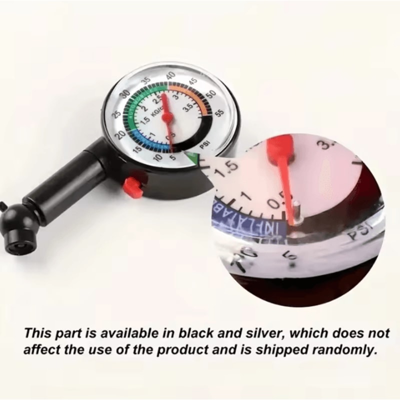 HighPrecision Tire Pressure Checker 0100 PSI Rugged Gauge With Deflator Tool 2