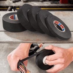 motorcycle cable harness heat-resistant fabric tape for wiring protection (9/15/19/25mm)