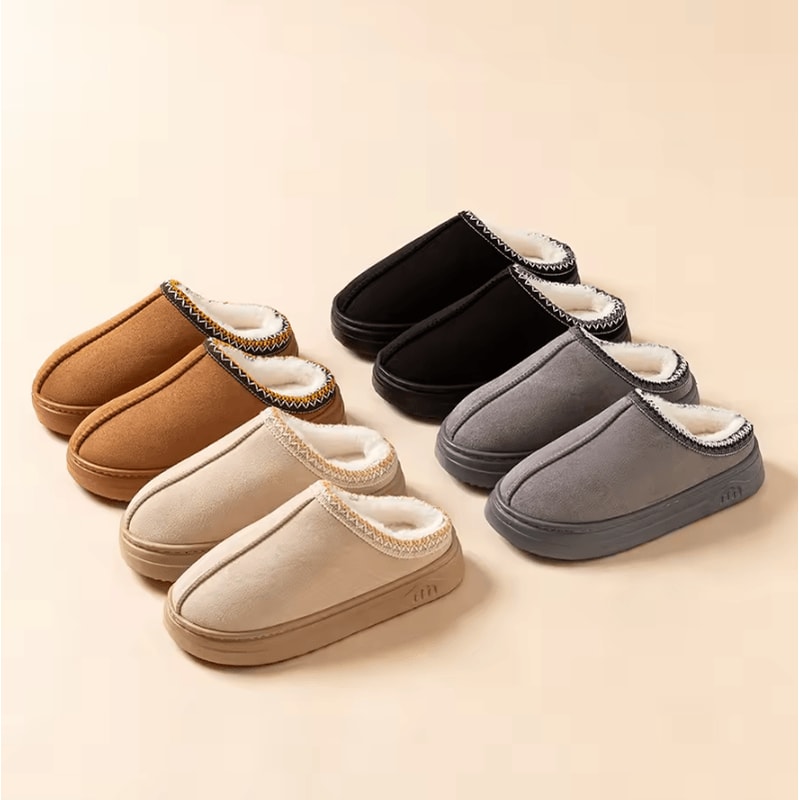 Fuzzy Fur Winter Slippers AntiSlip Indoor Outdoor Warm Comfort House Shoes For Women And Men 4