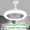 Rotatable 3in1 Ceiling Fan With Light And Remote Control For Bedroom And Living Room 0