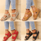 Summer Wedge Sandals For Women Lightweight Casual Platform Beach Shoes Plus Size 3