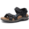 Mens Genuine Leather Roman Sandals Summer Beach And Outdoor Comfort Size 46 5
