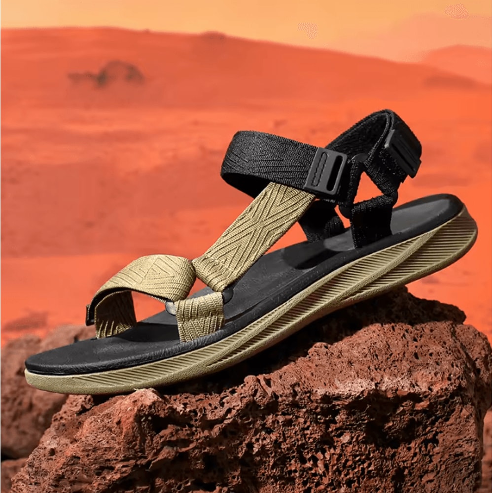 Mens Outdoor Wadable Sandals Arch Support Gladiator Beach Shoes With Yoga Mat Insole 8