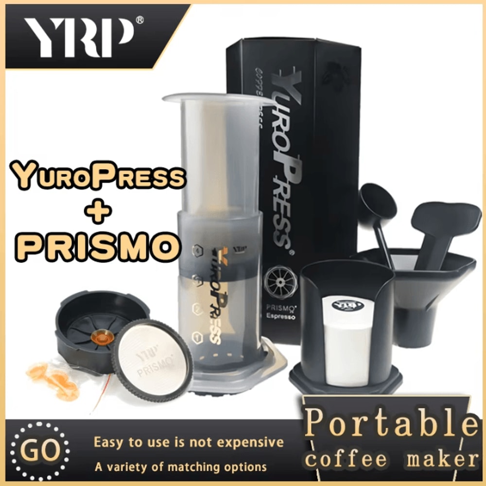 Portable French Press Espresso Coffee Maker With Air Press Includes 350pcs 64mm Paper Filters 0