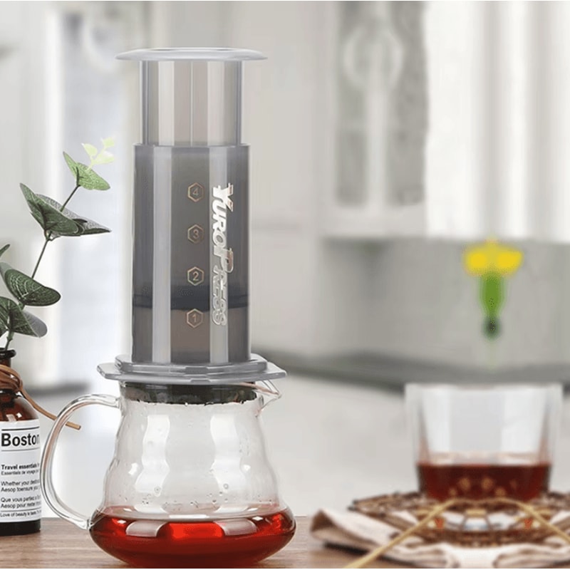 Portable French Press Espresso Coffee Maker With Air Press Includes 350pcs 64mm Paper Filters 3