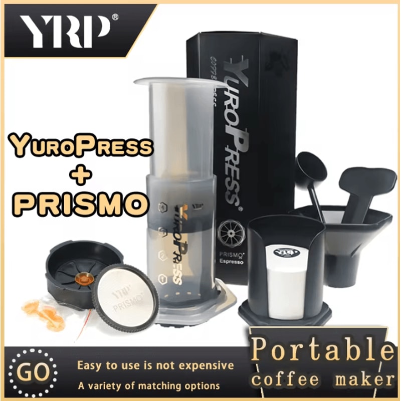 Portable French Press Espresso Coffee Maker With Air Press Includes 350pcs 64mm Paper Filters 8
