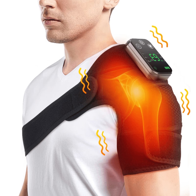 Electric Heated Vibration Knee Massage Pad 3in1 Heated And Vibration Therapy Massager For Joints A 1