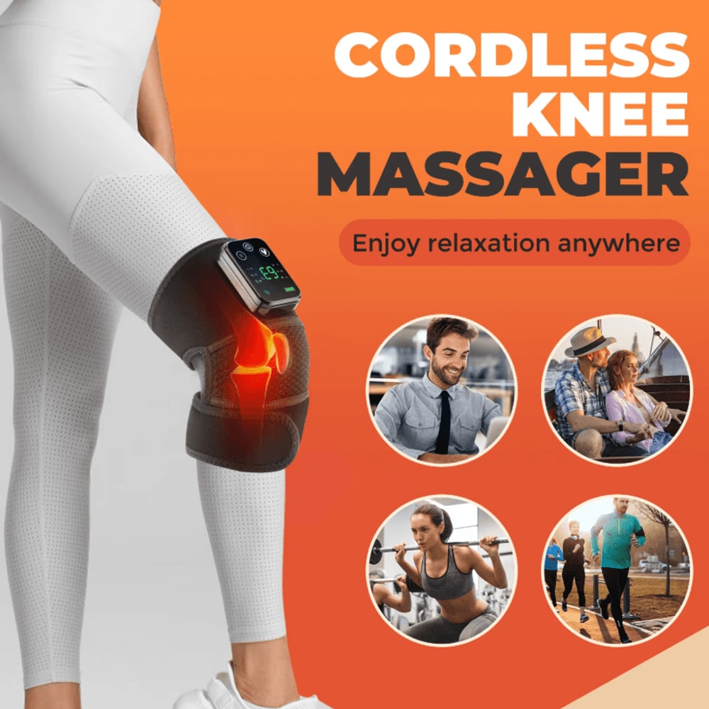 Electric Heated Vibration Knee Massage Pad 3in1 Heated And Vibration Therapy Massager For Joints A 3