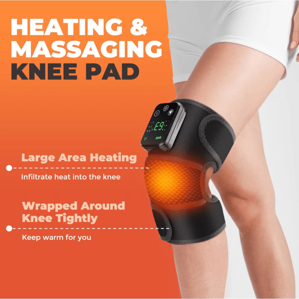 Electric Heated Vibration Knee Massage Pad 3in1 Heated And Vibration Therapy Massager For Joints A 4
