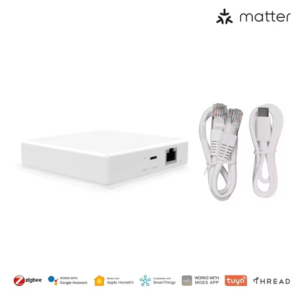 MOES Matter Gateway Hub Tuya WiFi And Zigbee Smart Home Hub For Alexa HomeKit And SmartThings 6