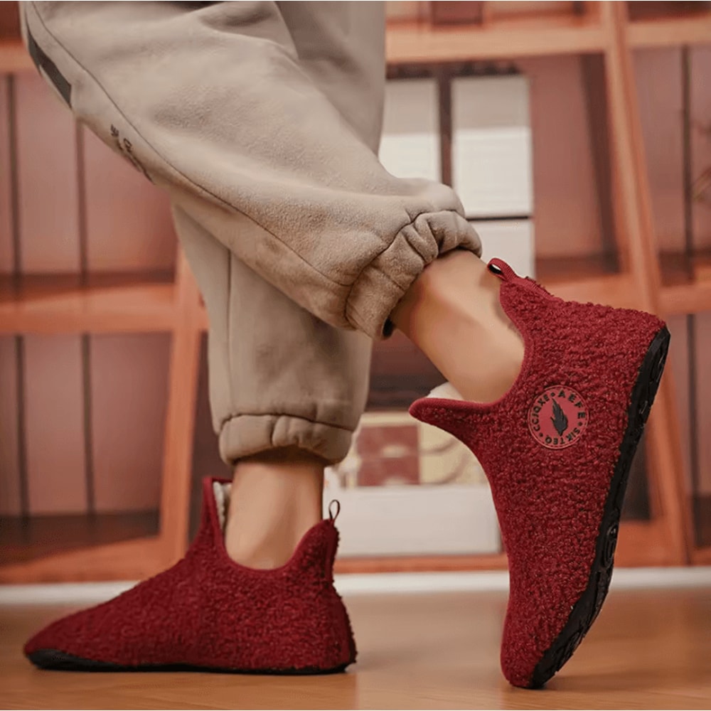 Warm Winter Slippers For Men And Women Cozy NonSlip Indoor Home Shoes 2