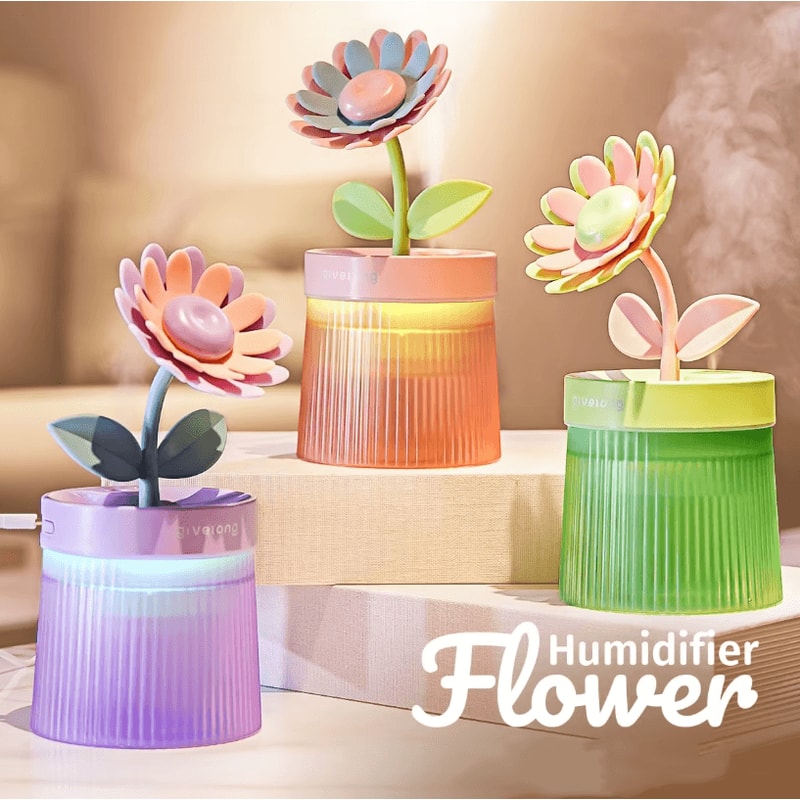 2026 Portable USB Ultrasonic Humidifier Colorful Cup Cool Mist Aroma Diffuser With LED Light 3