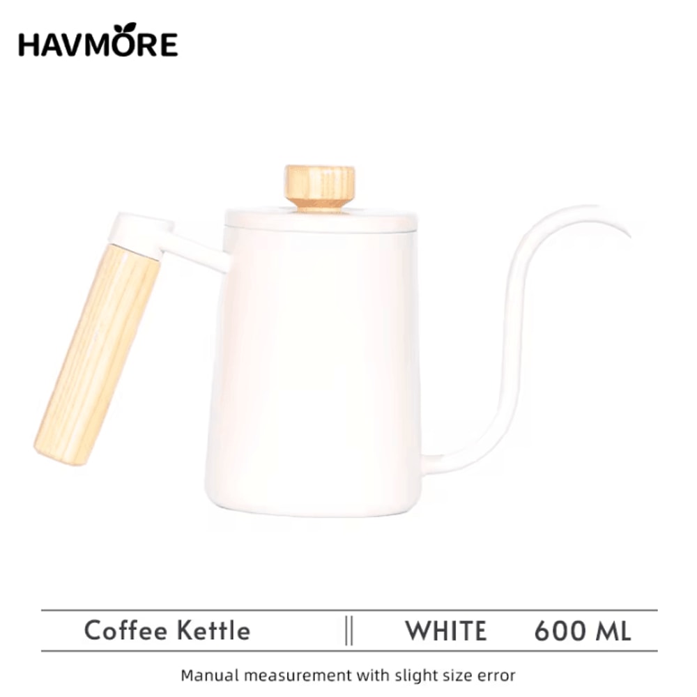 304 Stainless Steel Gooseneck Coffee Kettle 600ml Barista PourOver Espresso Tea Kettle 9