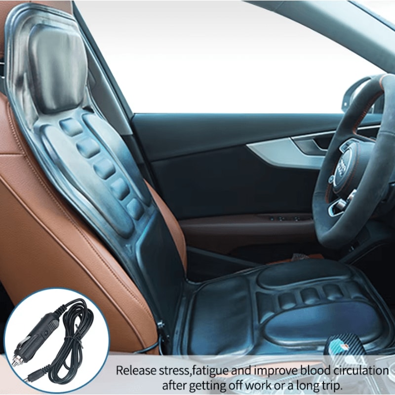 KLASVSA Electric Back Massager Cushion Heated Vibrator Massage Pad With EU Plug For Car Home And O 1