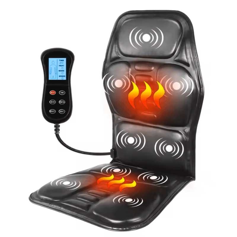 KLASVSA Electric Back Massager Cushion Heated Vibrator Massage Pad With EU Plug For Car Home And O 7