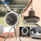 Rechargeable Portable Camping Fan Cordless Desktop And Ceiling Fan With Power Bank And LED Light 0
