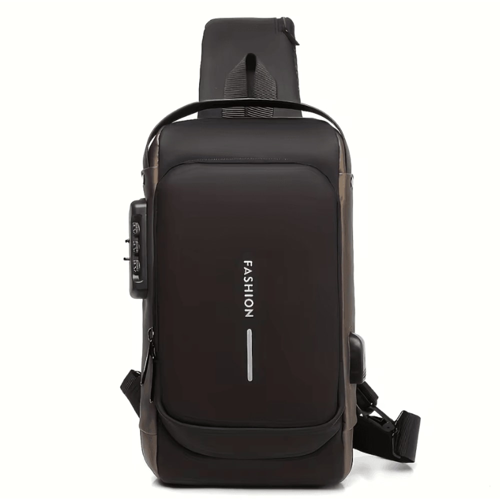 Mens AntiTheft Chest Bag Durable Oxford Fabric Crossbody Backpack For Motorcycle And Casual Sports 9