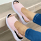 Womens Peep Toe Lightweight Summer Sandals Breathable NonSlip Fashion Footwear 7