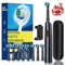 Rechargeable Electric Toothbrush With Rotary Action 8 Soft Brush Heads Oral Care Set 0