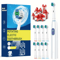 Rechargeable Electric Toothbrush With Rotary Action 8 Soft Brush Heads Oral Care Set 10