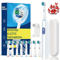 Rechargeable Electric Toothbrush With Rotary Action 8 Soft Brush Heads Oral Care Set 11