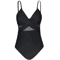 Womens Contrast Mesh One Piece Swimsuit VNeck Backless Tummy Control High Cut Swimwear 5