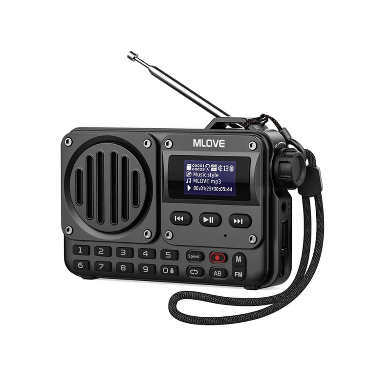 MLOVE BV800 SuperPortable Bluetooth Speaker FM Radio And MP3 Player With LCD Display 0