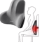 Memory Foam Lumbar Back Cushion MultiFunctional Pain Relief Support Pillow 169 By 39 By 134 In 0