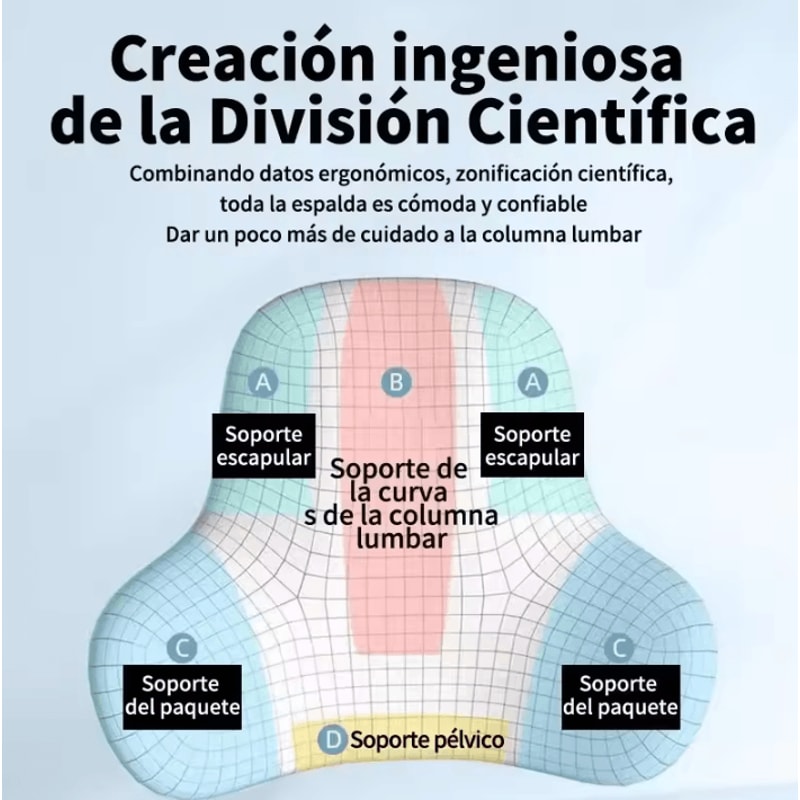 Memory Foam Lumbar Back Cushion MultiFunctional Pain Relief Support Pillow 169 By 39 By 134 In 1