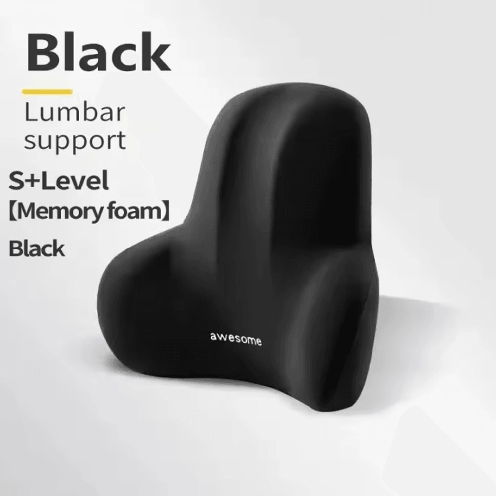 Memory Foam Lumbar Back Cushion MultiFunctional Pain Relief Support Pillow 169 By 39 By 134 In 6