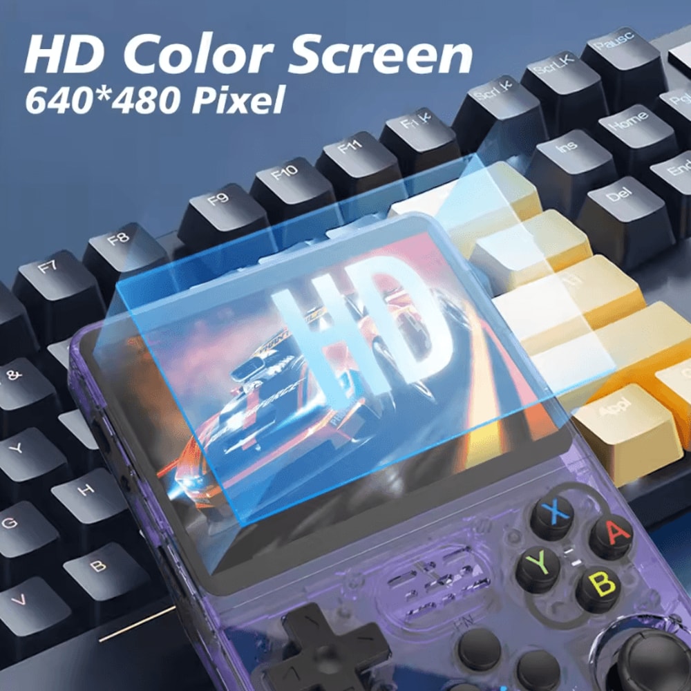 R36S Retro Handheld Game Console 35 Inches IPS Portable Linux System With 64GB Games 1